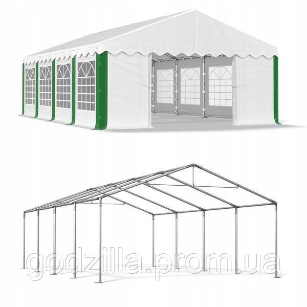 Весільний павільйон, торговий, гаражний 5x8 м PE (поліетилен) 240 г/м2, фото 1
