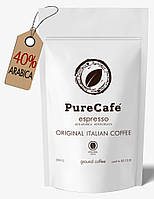 Кофе PureCafe Espresso молотый 40% Арабики 60% Робусты Италия 250g