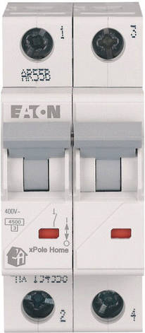 Автоматичний вимикач HL-C6/2p, 4,5 ка, 6А, (194768), xPole Home, Eaton, фото 3