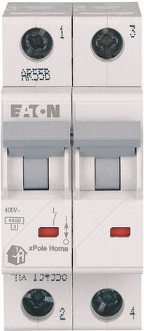 Автоматичний вимикач HL-C16/2p, 4,5 ка, 16А, (194771), xPole Home, Eaton, фото 3