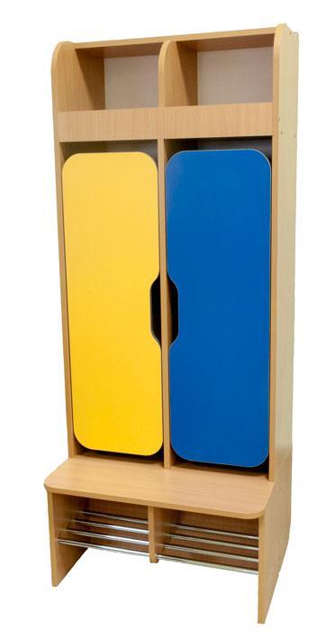 Шафа дитяча 2-місна для роздягальні для НУШ, школи, саду