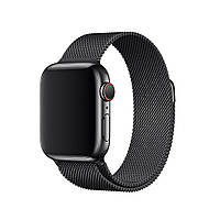 Ремінець метал Milanese Loop для Apple Watch 38 / 40mm (black)