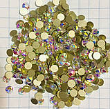 Стрази клейові (на клей). Premium Crystal AB SS12 Non-hot Fix 100 шт., фото 2