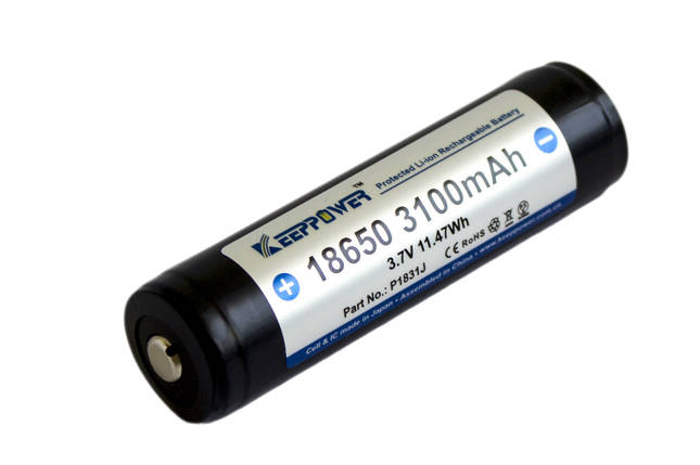 Акумулятор Keeppower 18650 3100mAh Li-ion, фото 2