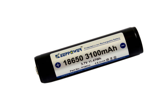 Акумулятор Keeppower 18650 3100mAh Li-ion, фото 2