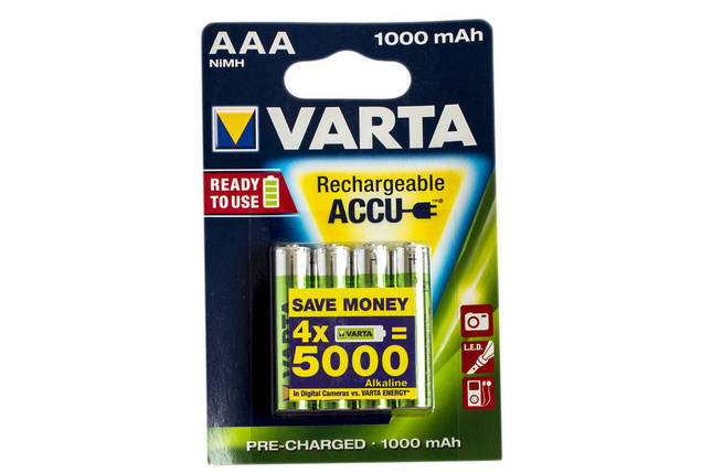 Аккумулятор Varta AAA 1000mAh NiMh (4 шт.) Rechargeable Accu, фото 2