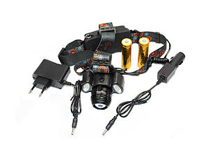 Налобний ліхтарик BL-2118-Т6+2СОВ 320000W, фото 2