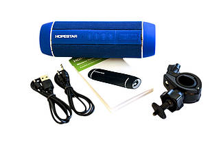 Оригінальна портативна велосипедна Bluetooth колонка Hopestar P11 Wireless Speaker+ліхтарик+велосипедне кріплення, фото 2