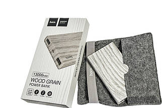 Повер банк (Power Bank) Hoco Wood Grain B12В 13000 mAh, фото 2