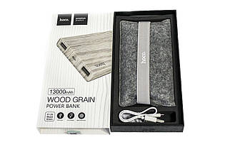 Повер банк (Power Bank) Hoco Wood Grain B12В 13000 mAh, фото 3