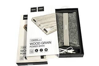 Повер банк (Power Bank) Hoco Wood Grain B12В 13000 mAh, фото 2