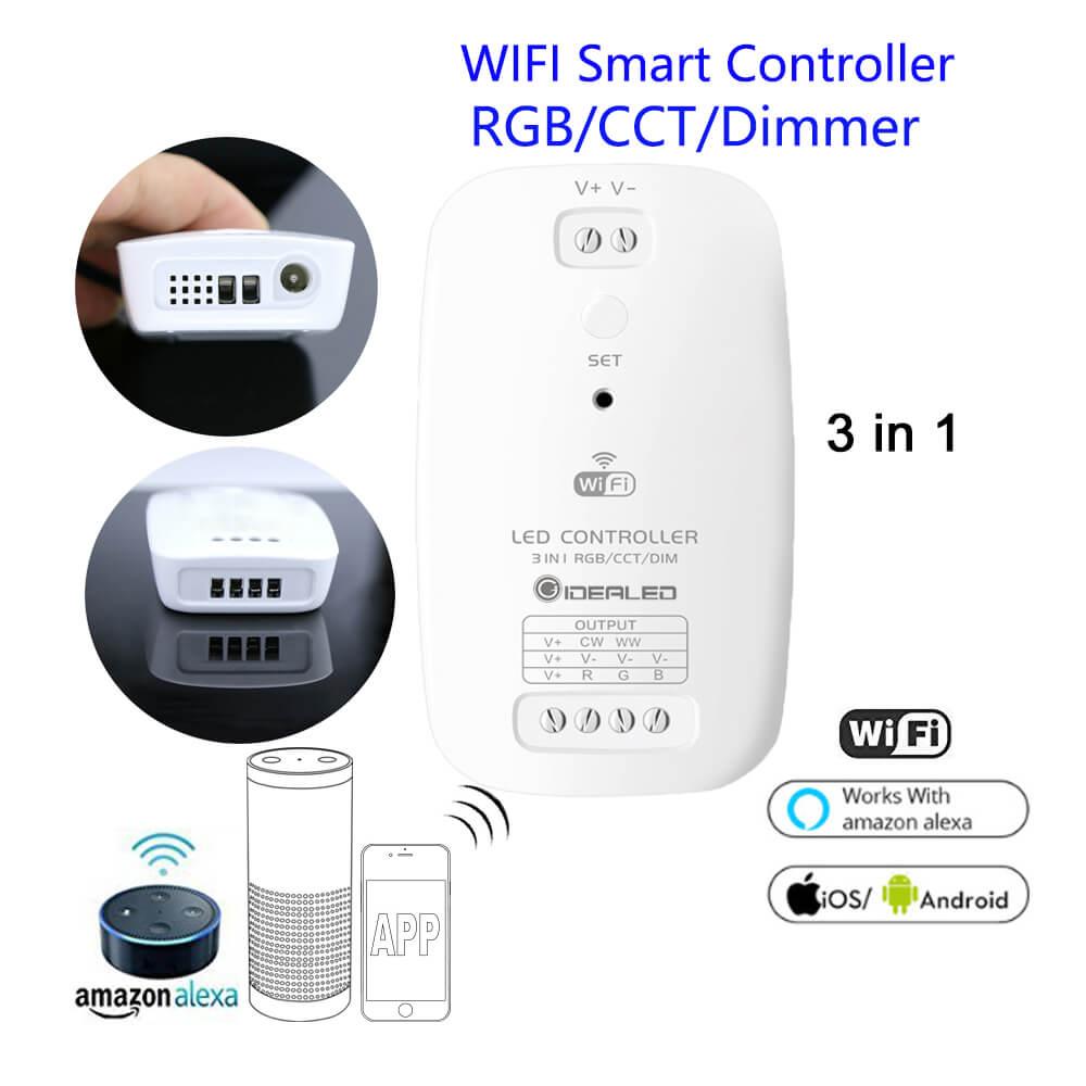 Wi-Fi RGB | CCT multiwhite | 3 in 1 Smart контроллер для светодиодной ленты - фото 3 - id-p946915074