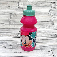 Пластиковая бутылочка Minnie Mouse для девочки, объём 350 мл