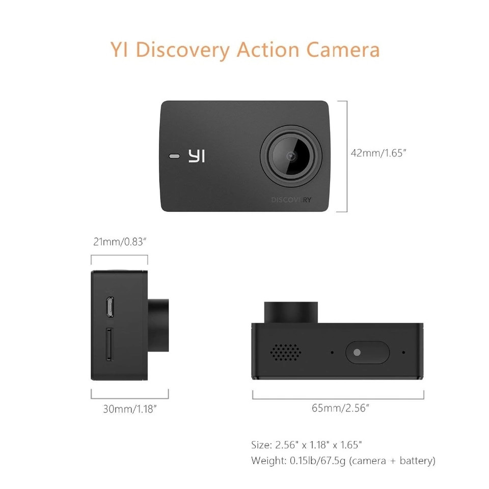 Экшн камера Xiaomi Yi Discovery 4K Black Original Action camera - фото 6 - id-p946997292