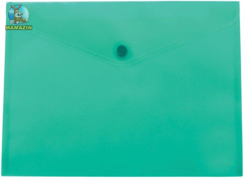 Папка-конверт А5 на кнопці непрозорої JOBMAX, зелена 3936-15/113016 G-Rich, фото 1