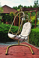 Підвісне крісло-гойдалка, на металевій стійці