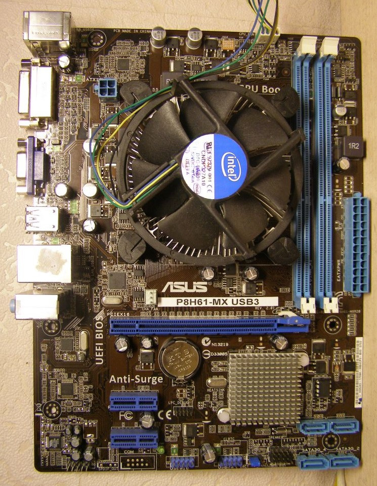 ІГРОВИЙ 4ех ЯДЕРНИЙ Комплект - Плата s1155 ASUS P8H61-MX USB3 + ПРОЦЕСОР INTEL CORE I5-3470 (4 по 3,2-3,6 Ghz)