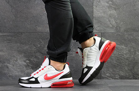 Чоловічі весняні кросівки Nike,білі з червоним 44,45,46, фото 2