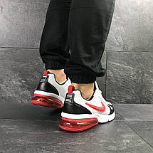 Чоловічі весняні кросівки Nike,білі з червоним 44,45,46, фото 3