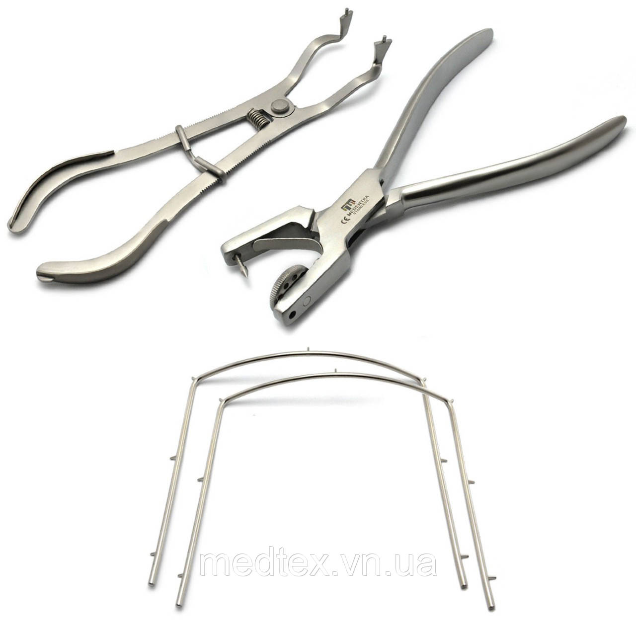 Набір для коффердама щипці, пробійник, рамка, фото 1