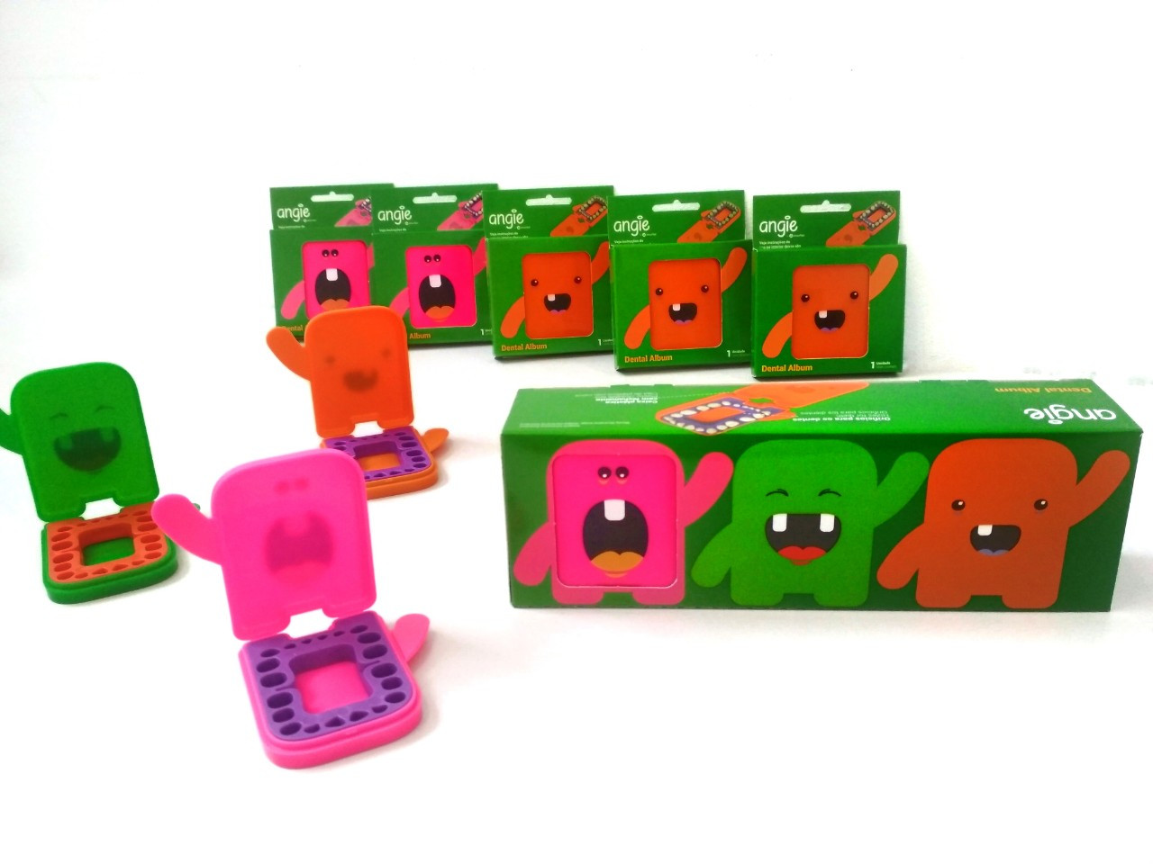 Контейнер (коробочка/альбом) для молочних зубів Angie MIX - 12 шт/уп, фото 1