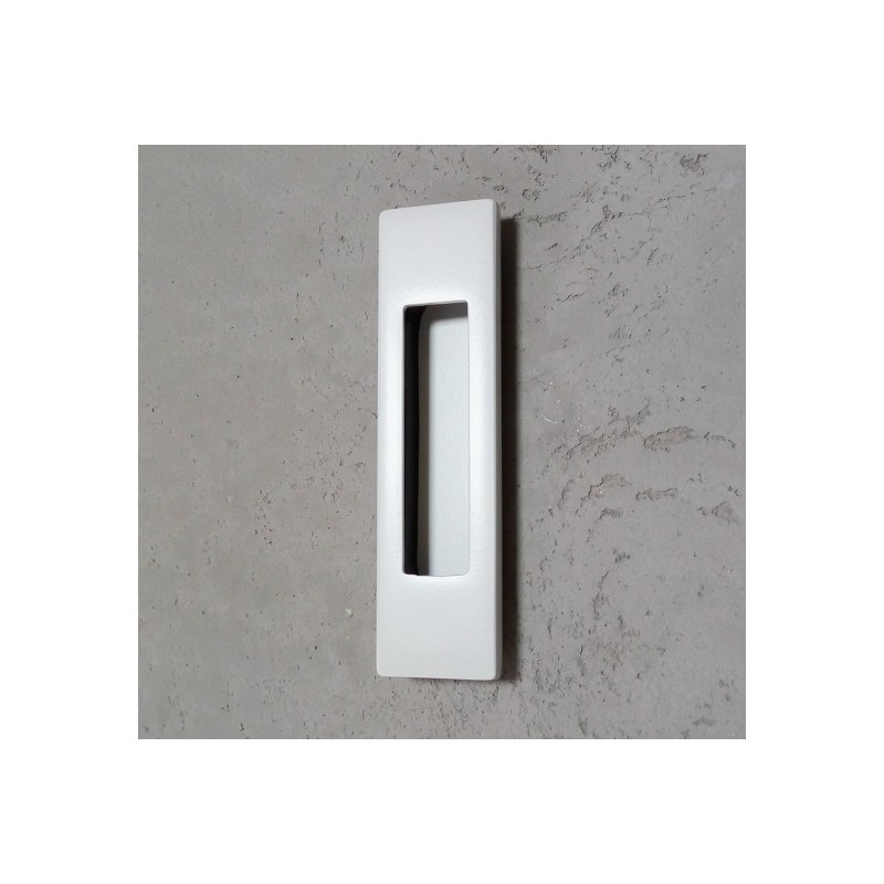 Дверна ручка купе для розсувних дверей Colombo ID 411 BI Білий матовий, фото 1