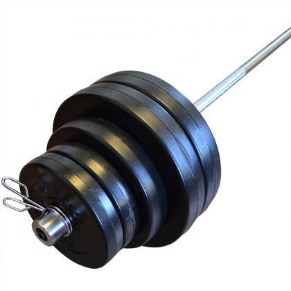 Штанга олімпійська композитна в пластиковій оболонці штанга для дому Newt Rock Pro гриф 1,8 м вага 75 кг ⌀50мм, фото 3