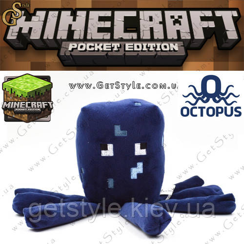Іграшка Восьминіг з Minecraft Squid 18 х 7 см