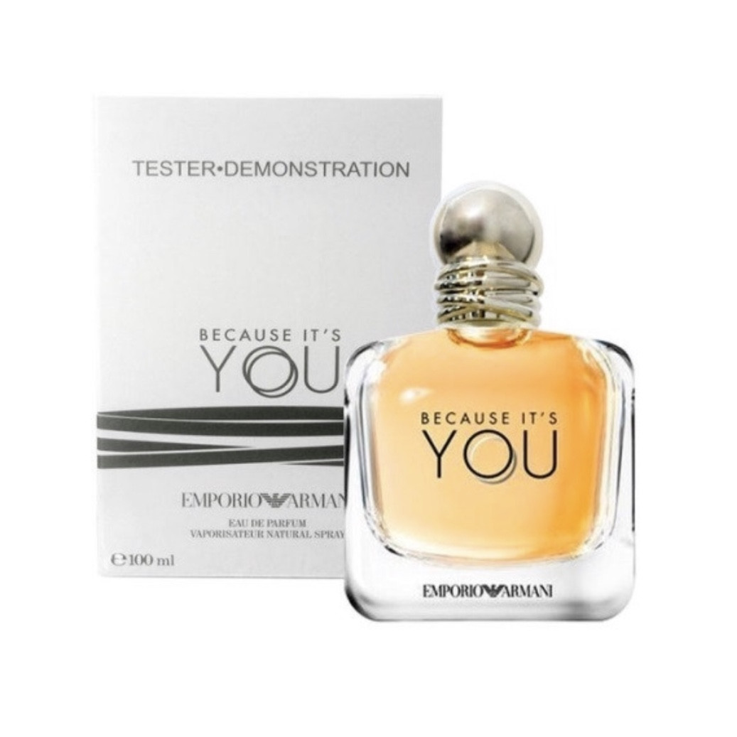 Оригінальний тестер парфумів Giorgio Armani Because It's You 100ml, солодкий квітково-фруктовий аромат для жінок