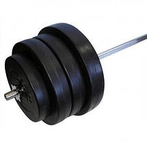 Штанга набірна композитна в пластиковій оболонці штанга для жиму Newt Rock Pro 88 кг гриф 180 см ⌀28 мм, фото 4