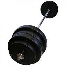 Штанга набірна композитна в пластиковій оболонці штанга для жиму Newt Rock Pro 88 кг гриф 180 см ⌀28 мм, фото 3