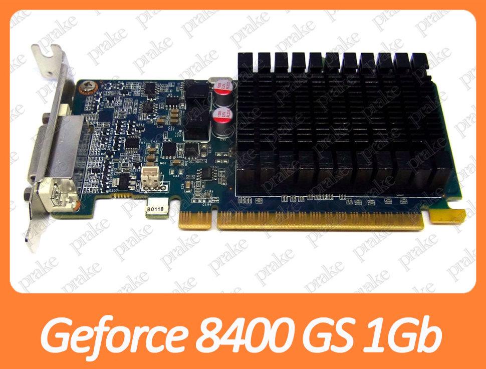 Відеокарта PNY Geforce 8400 GS 1Gb PCI-Ex DDR3 64bit (DMS-59) низькопрофільна