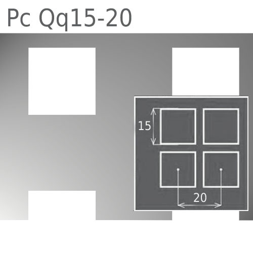 Перфорований аркуш Pc Qq15-20/1.0/1000х2000