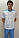 Чоловічий костюм сорочкова тканина на гудзиках комір стійка, фото 2
