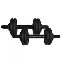 Гантелі металеві розбірні з покриттям розбірні гантелі для тренувань і фітнесу Newt 2 шт по 4,5 кг, фото 2