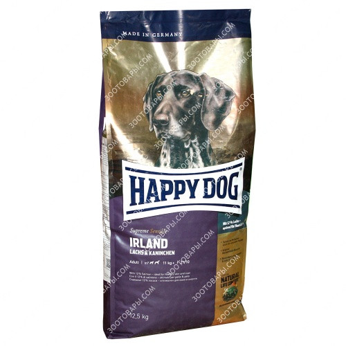 Happy Dog Irland Sensible Корм для собак з алергіями і проблемами шкіри, 12,5 кг