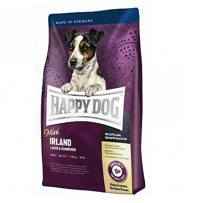 Happy Dog Mini Irland Sensible Корм для собак з алергіями і проблемами шкіри, 4,5 кг