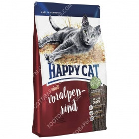 Happy Cat Adult Voralpen Rind Сухий корм для кішок з яловичиною, 10 кг