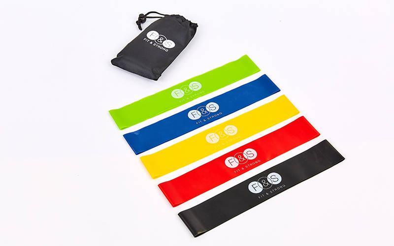 Набір гумок-еспандерів Loop Bands 6874 з 5 стрічкових еспандерів, фото 1