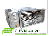 Электрический нагреватель для канальной вентиляции C-EVN-40-20-12