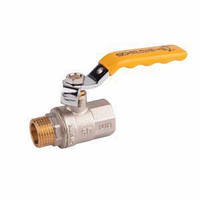 Кран кульовий латунний 3/4" ГШ газ/вода PN40