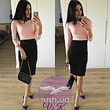 Двокольорова ділова сукня, фото 5