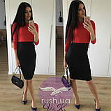 Двокольорова ділова сукня, фото 6