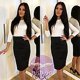 Двокольорова ділова сукня, фото 8