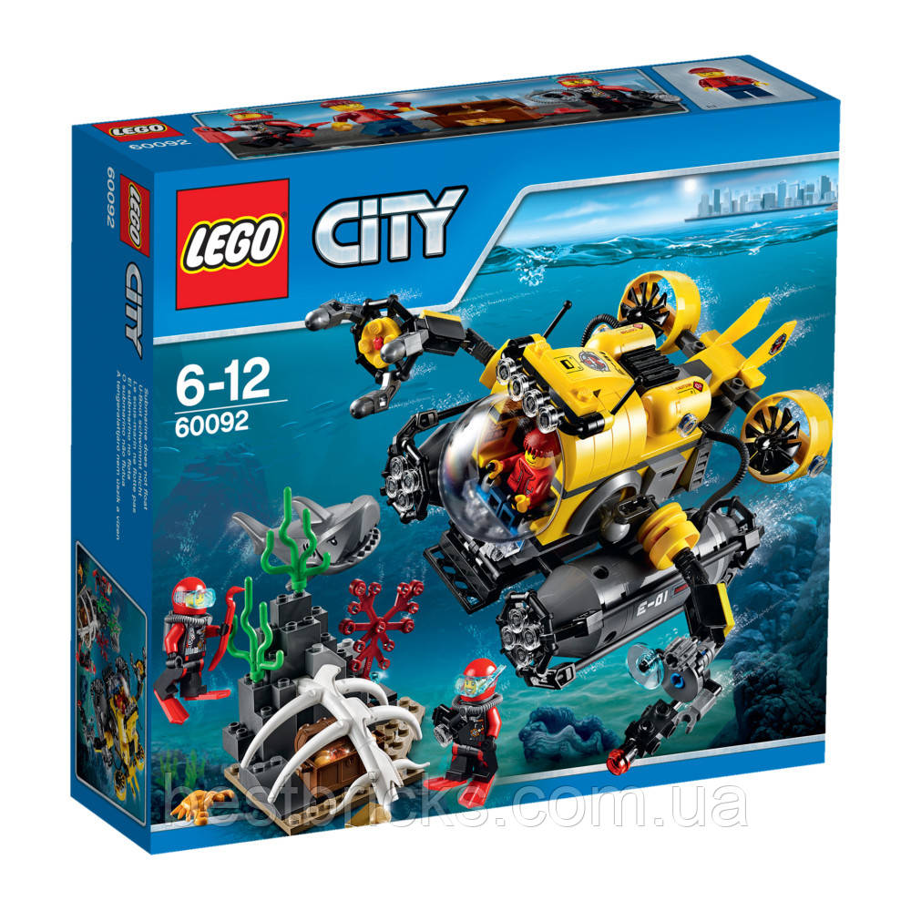 Lego City Глибоководний підводний човен 60092, фото 1