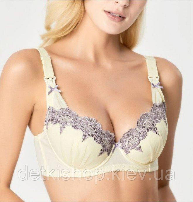 Бюстгальтер для годування 01081 жовтий DS, розмір 75C, фото 1