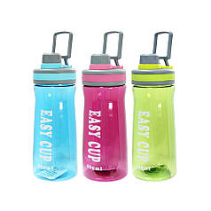 Пляшка для води спортивна з дозатором Ізі 800 мл блакитний