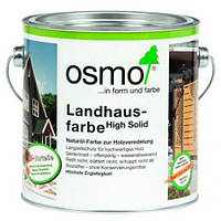 Непрозрачная краска для деревянных фасадов Osmo Landhausfarbe 2203 желтая ель 0,75 л