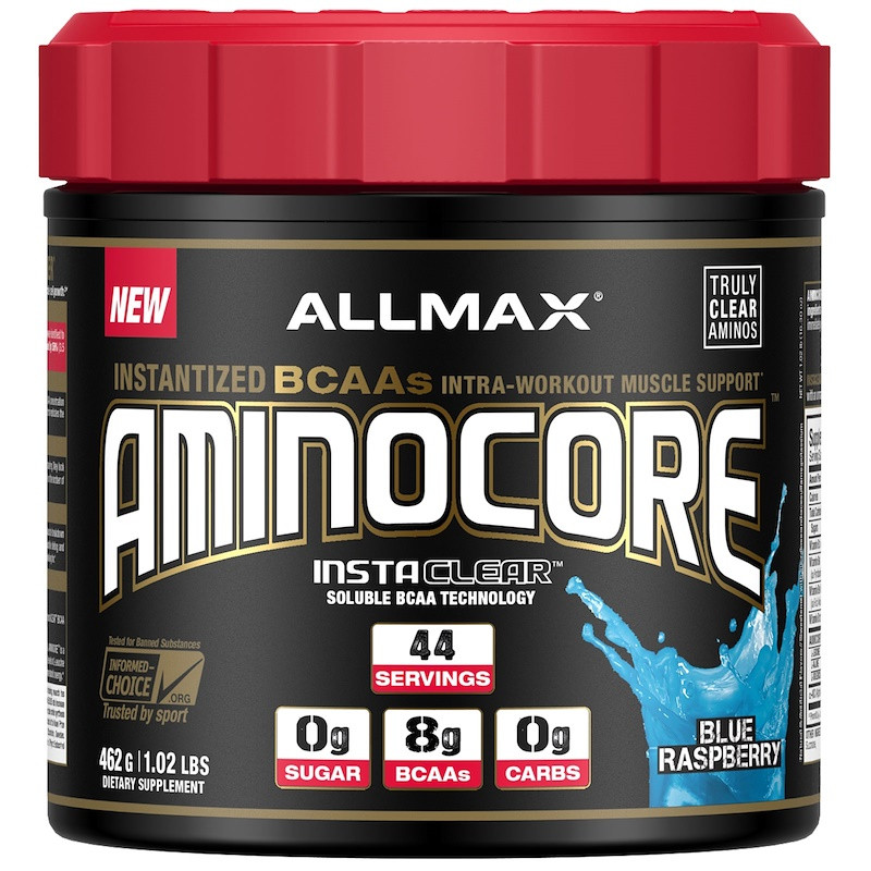Амінокислоти з розгалуженою ланцюгом / ALLMAX - AminoCore BCAA Blue Raspberry (462 g)