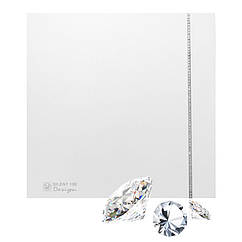 Вентилятор витяжний Silent - 100 CZ Swarovski Design White у ванну кухню